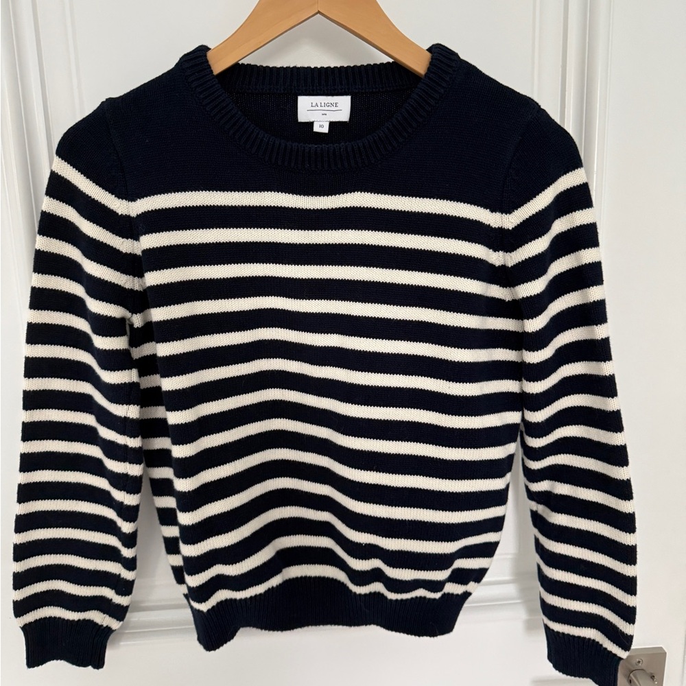 La Ligne Dark Blue Knit Top